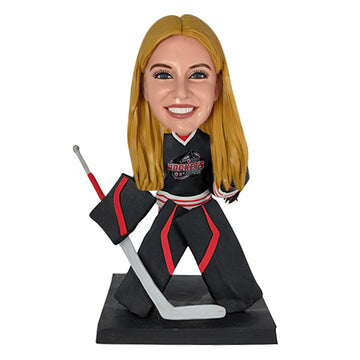 Female Hockey Bobblehead